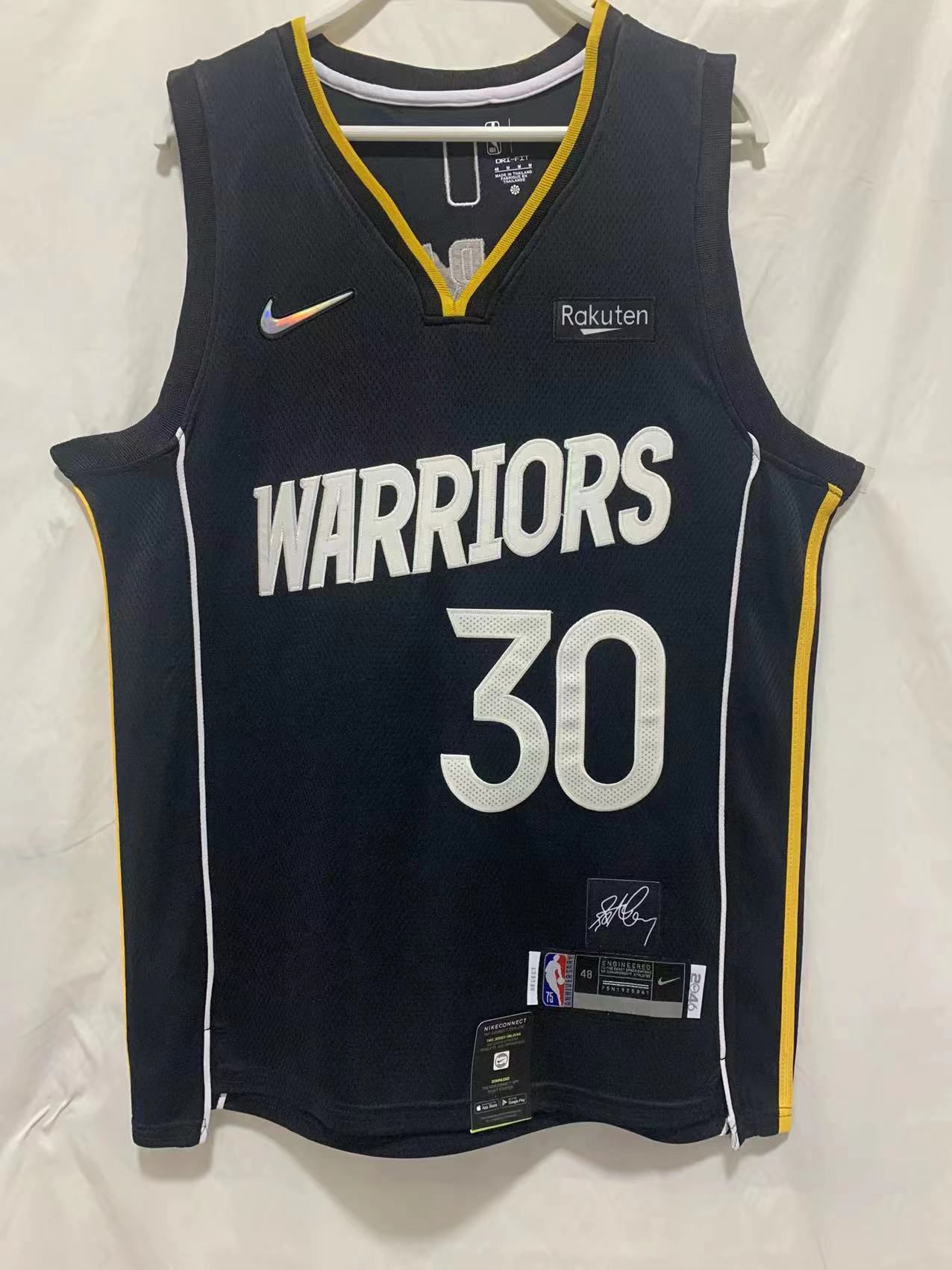 Men Golden State Warriors #30 Curry Black MVP Nike Game 22-23 NBA Jersey->dallas mavericks->NBA Jersey